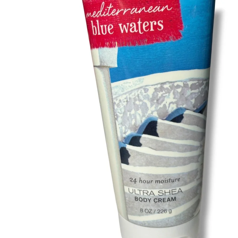 Bath & Body Works Mediterranean Blue Waters Body Cream & Shower Gel Set New